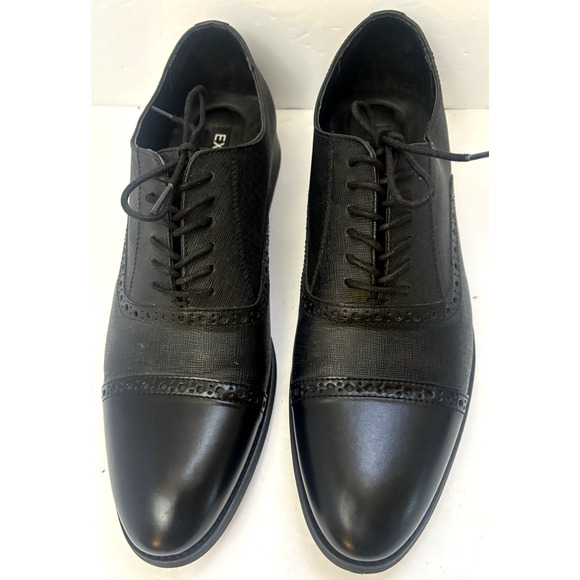 Express Oxford Black Men Dress Wedding Business Work Shoe Sz 12 RN55285 main image 6